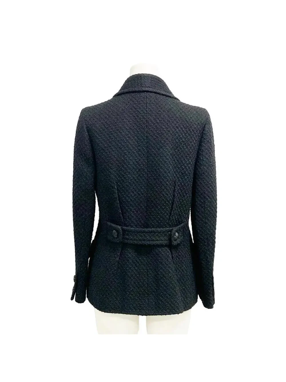 Chanel Black Outer Fabric] Wool Nylon #289516C14B